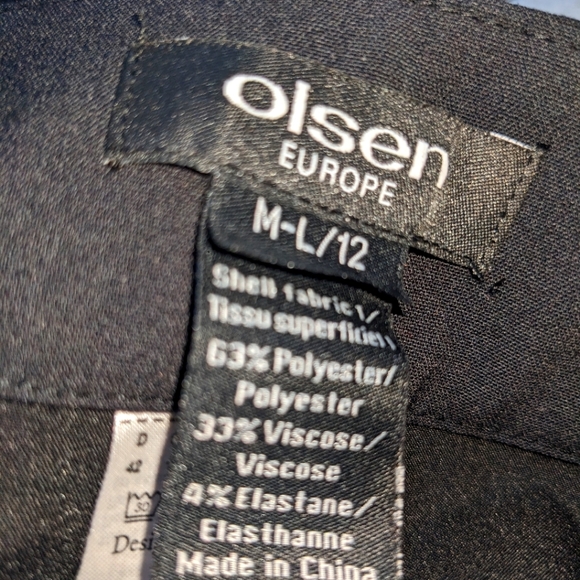 Olsen Black midi skirt - M-L | 12 - Picture 2 of 7